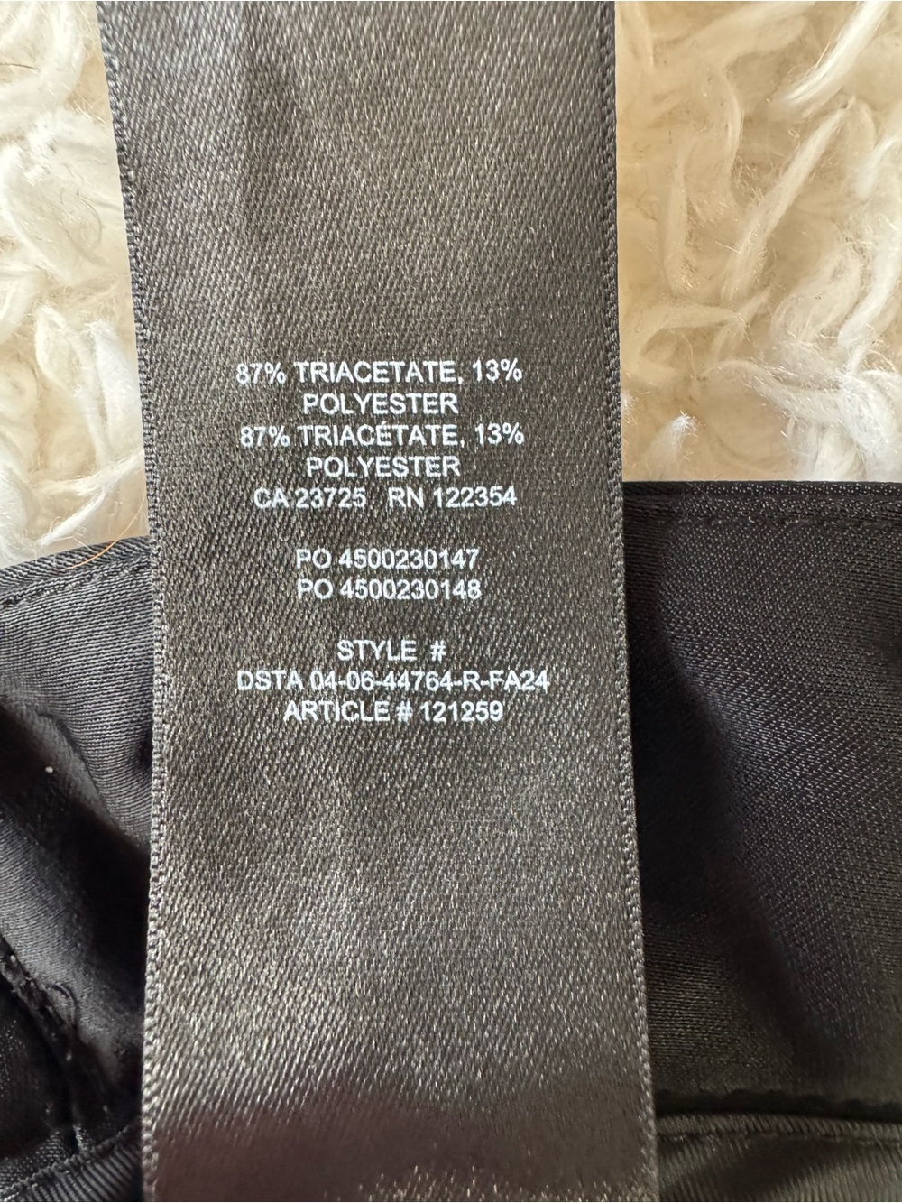 Aritzia Wilfred The Limitless Pant Satin Trousers Black Career Wide Leg Size 12 - Picture 13 of 16